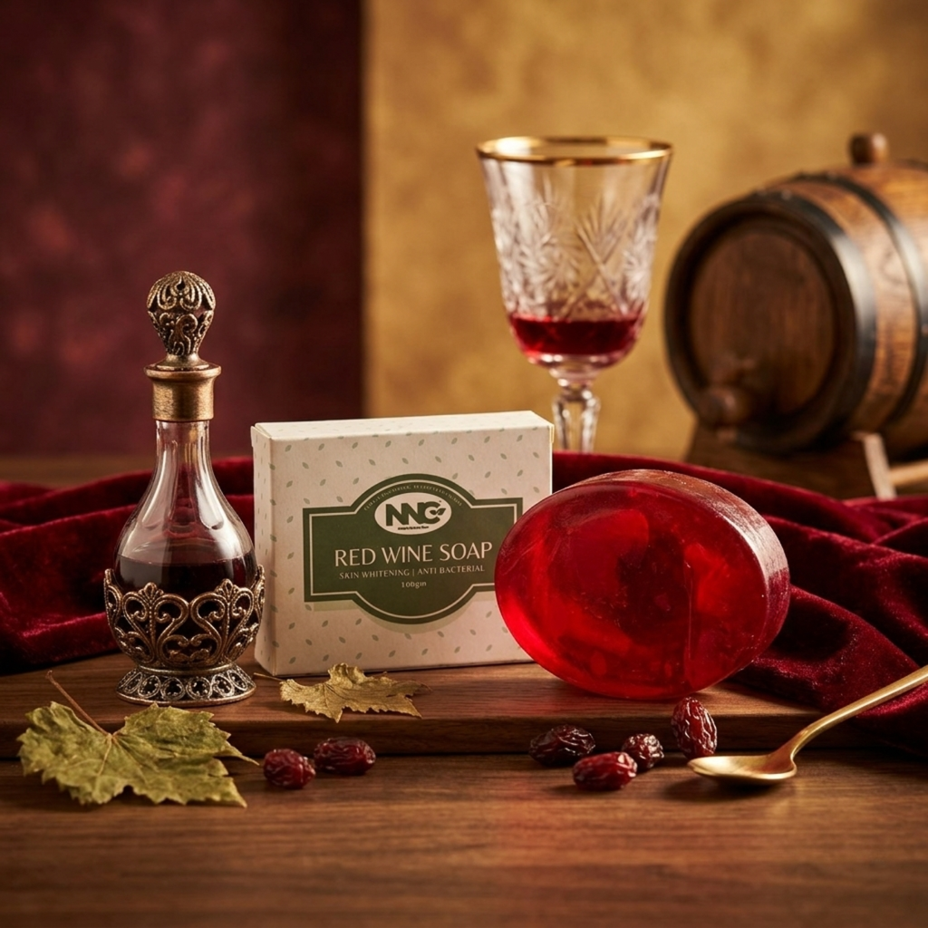 Red Wine Soap | Navya Nature Care | Hand Made Soap | 100 GM