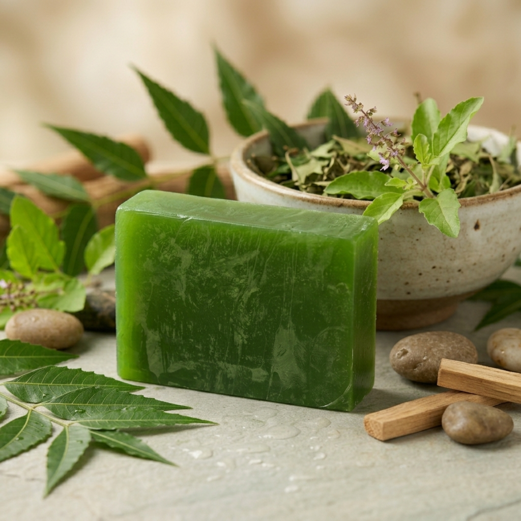 Neem Tulsi Soap | NNC | HAND MADE | ALL NATURAL INGREDIENTS